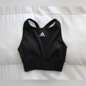 NWOT Adidas Ribbed High Neck Sports Bra (XS)